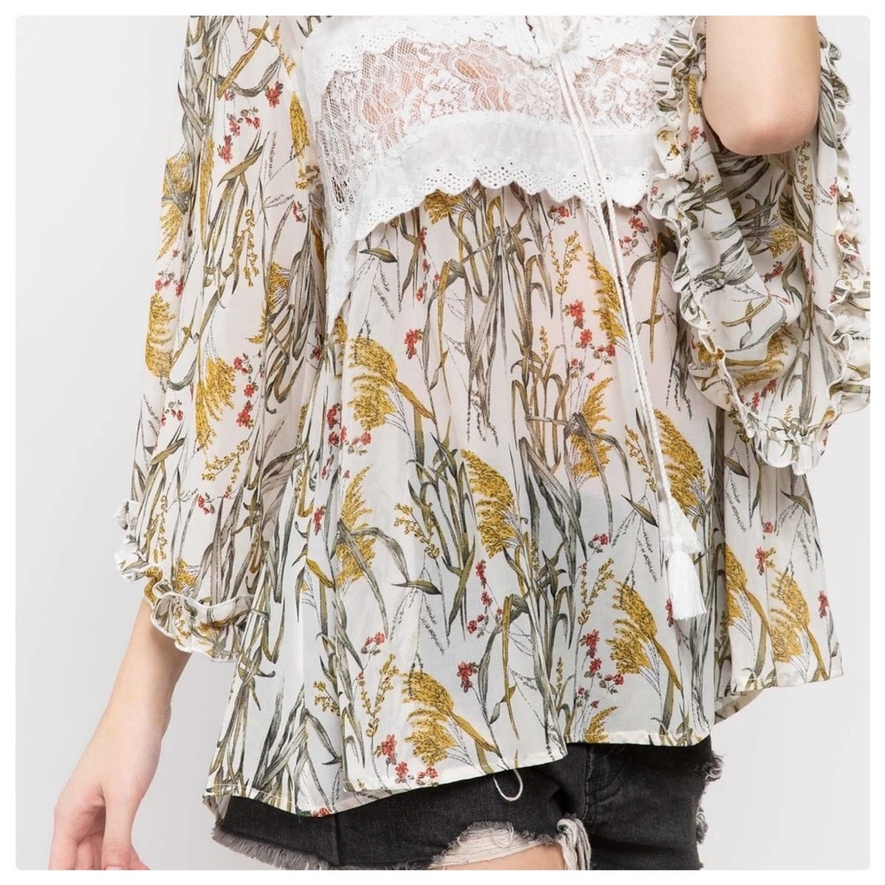 Kalee Woven Babydoll Top - Picture 6 of 10
